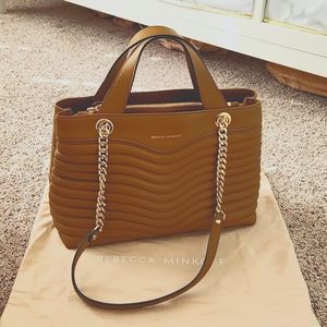 Never Been Used Rebecca Minkoff M.A.B. Satchel in Nutmeg. 13" W X 8.5" H X 5" D